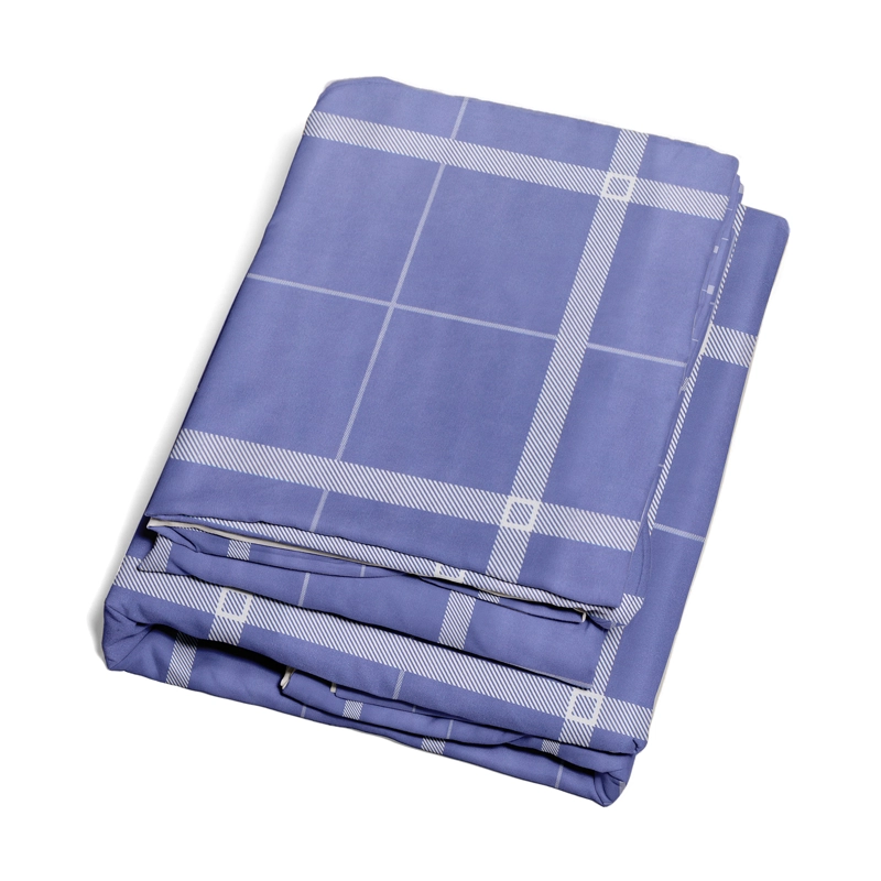 JUEGO DE SABANAS NAUTICA 4 PIEZAS MICROFIBRA 2 PLAZAS DISEÑO A CUADROS AZUL - 4
