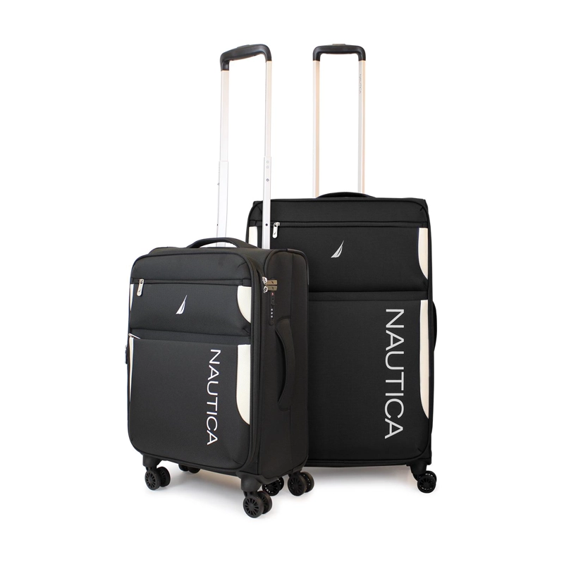 PACK 2 MALETAS BLANDAS DE TELA S+M NAUTICA MARBELLA 10K Y 20K NEGRA - 1
