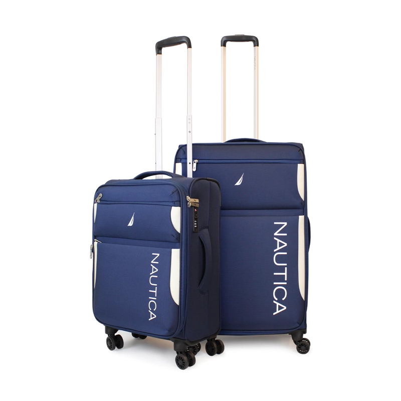 PACK 2 MALETAS BLANDAS DE TELA S+M NAUTICA MARBELLA 10K Y 20K AZUL - 1
