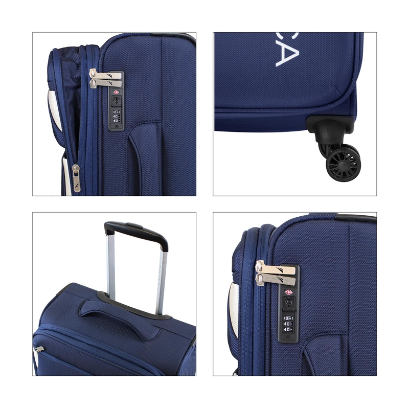 PACK 2 MALETAS BLANDAS DE TELA S+M NAUTICA MARBELLA 10K Y 20K AZUL - 3