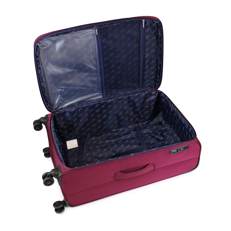 SET DE 3 MALETAS BLANDAS DE TELA S+M+L NAUTICA MARBELLA BURDEO - 2