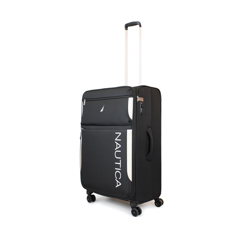 SET DE 3 MALETAS BLANDAS DE TELA S+M+L NAUTICA MARBELLA NEGRA - 5