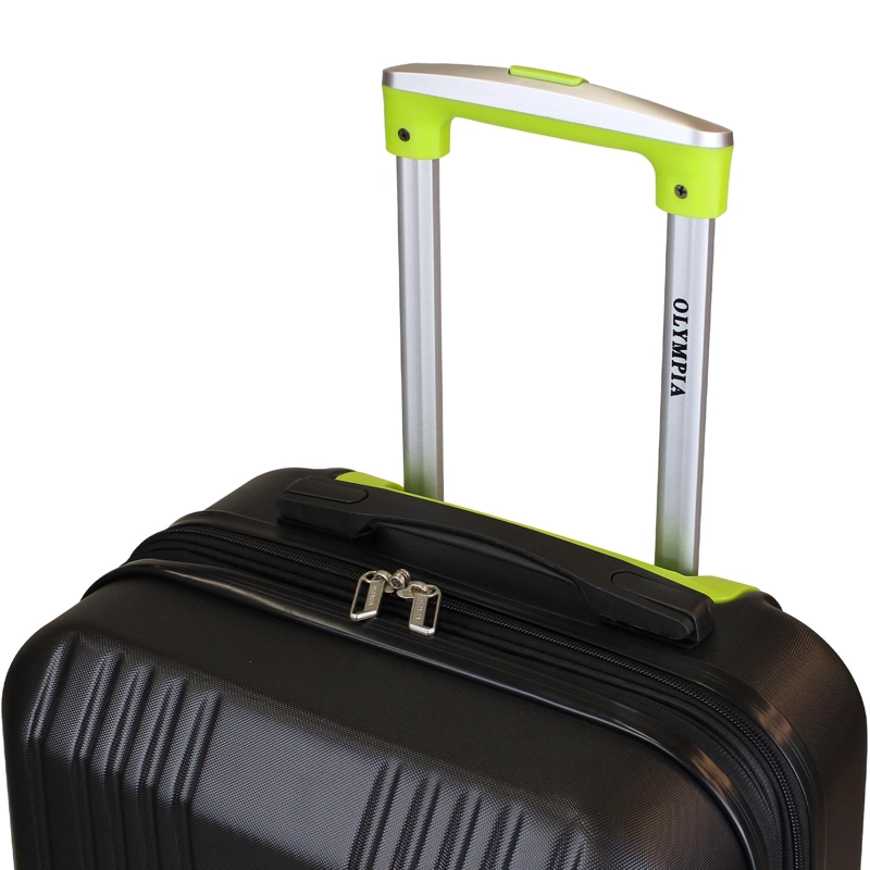 MALETA GRANDE OLYMPIA L 23KG NEGRA-VERDE - 5