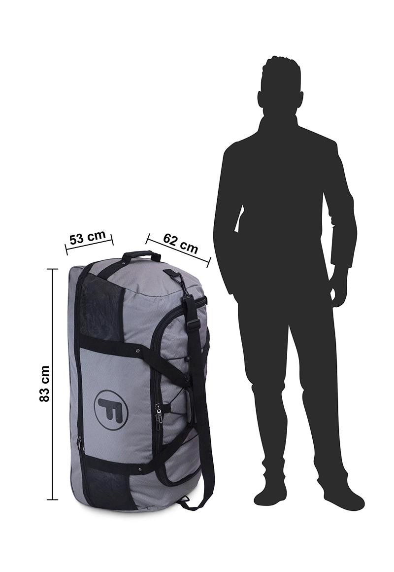 PACK 2 BOLSOS F GOLIAT XL ENROLLABLE 130LTS NEGRO Y GRIS - 2