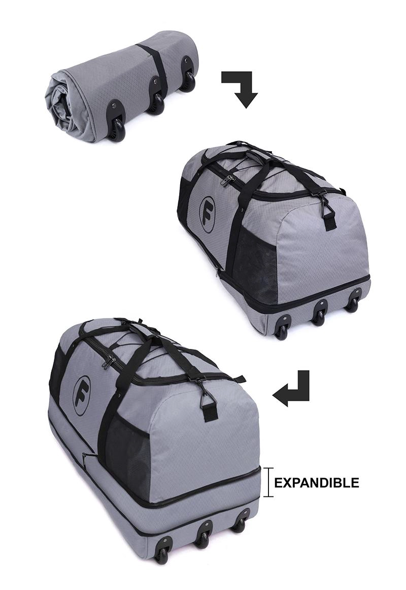 PACK 2 BOLSOS F GOLIAT XL ENROLLABLE 130LTS NEGRO Y GRIS - 4
