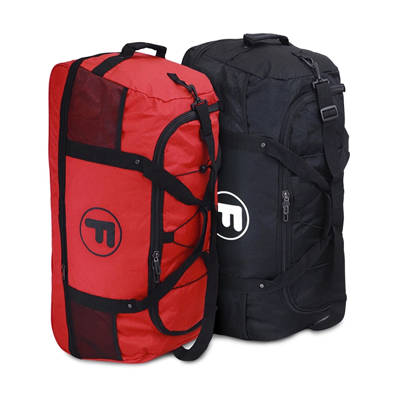 PACK 2 BOLSOS F GOLIAT XL ENROLLABLE 130LTS NEGRO Y ROJO - 1