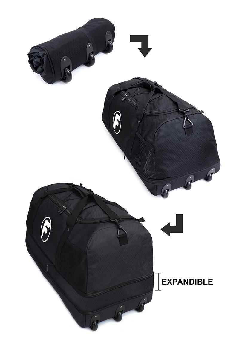 PACK 2 BOLSOS F GOLIAT XL ENROLLABLE 130LTS NEGRO Y ROJO - 8