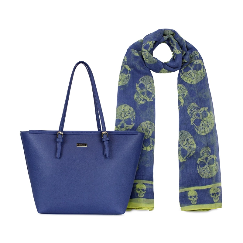 PACK KENNETH COLE CARTERA TEMPO + PAÑUELO ONI AZUL - 1