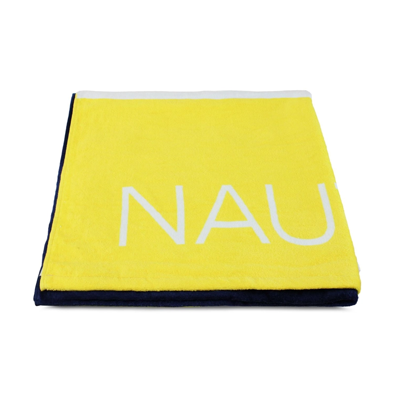 TOALLA DE PLAYA NAUTICA 100% ALGODON 160X80 DISEÑO TRICOLOR - 2