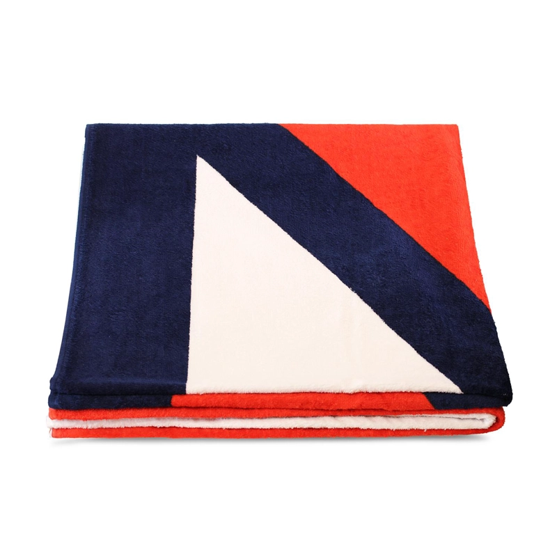 TOALLA DE PLAYA NAUTICA 100% ALGODON 160X80 DISEÑO N TRICOLOR - 2