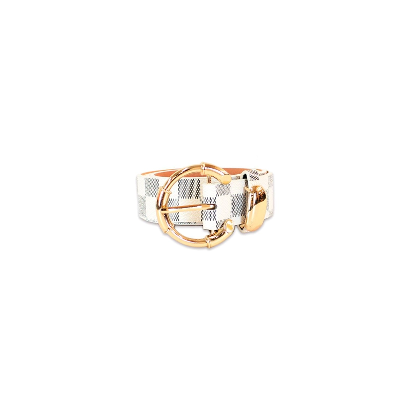CINTURON DE MUJER CARVEN PARIS MARGOT BLANCO - 1