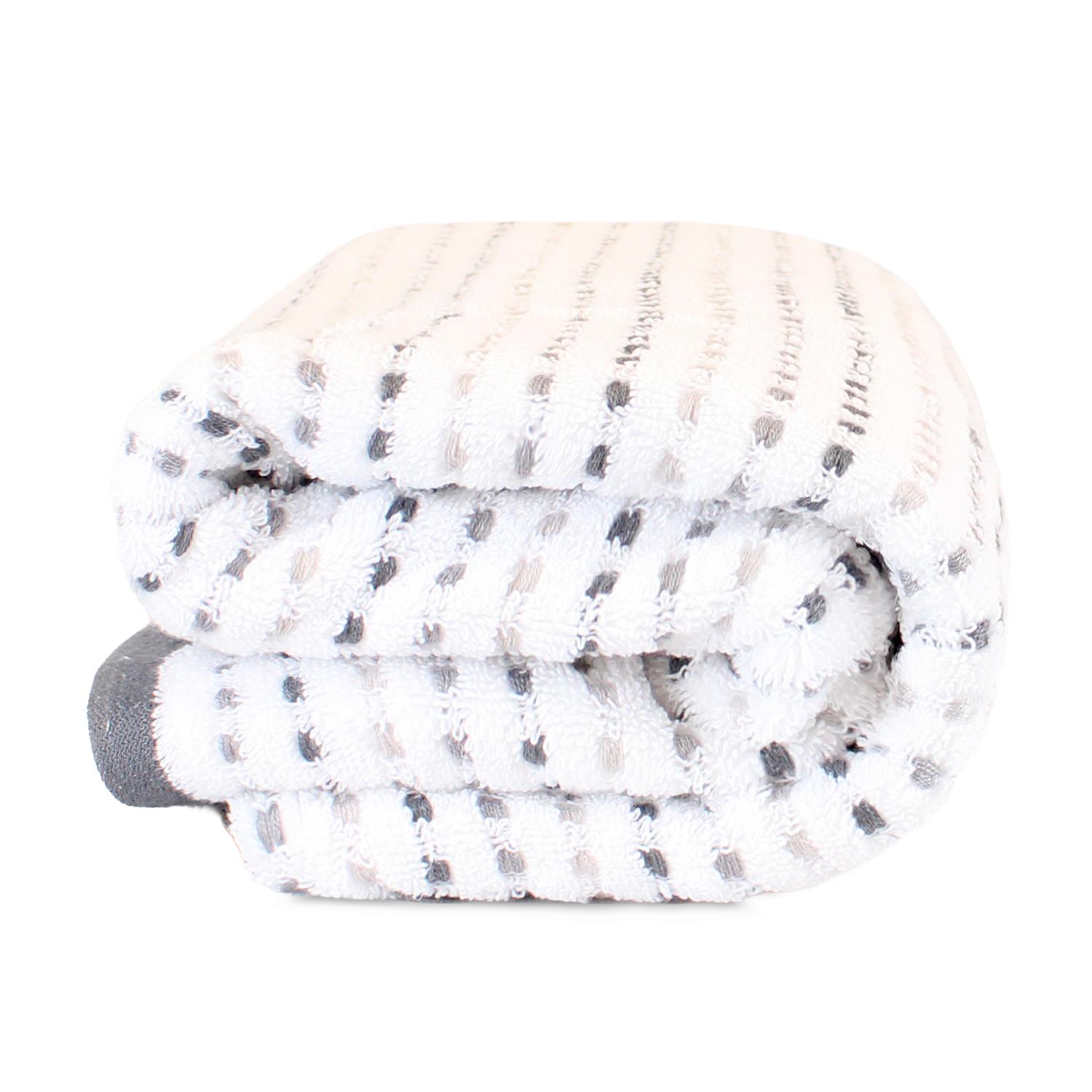 TOALLA DE BAÑO STRIPE NAUTICA HOME 100% ALGODON76X137CM WHITE - 4