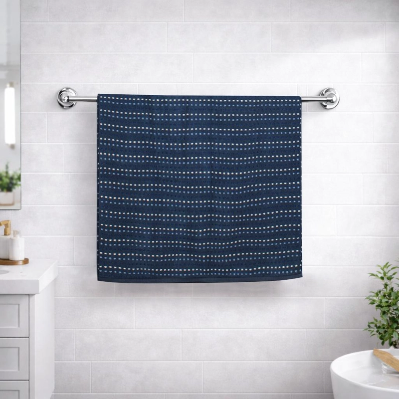 TOALLA DE BAÑO STRIPE NAUTICA HOME 100% ALGODON76X137CM AZUL - 2