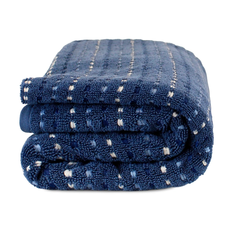 TOALLA DE BAÑO STRIPE NAUTICA HOME 100% ALGODON76X137CM AZUL - 4