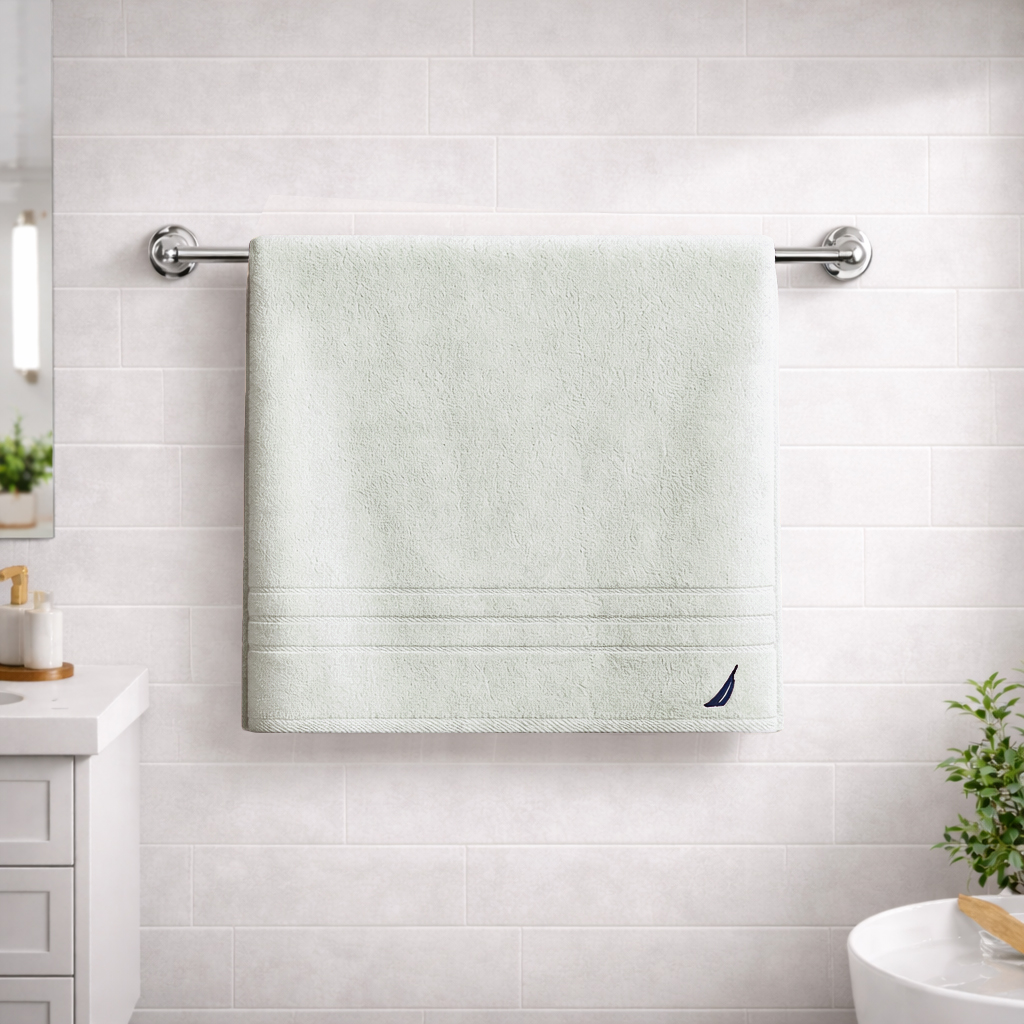 TOALLA DE BAÑO CUERPO NAUTICA HOME 100% ALGODON 76X137CM GRIS CLARO - 2