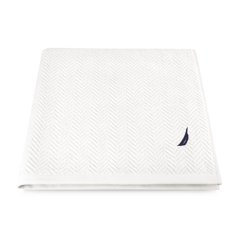 TOALLA DE BAÑO CUERPO VIS NAUTICA HOME 100% ALGODON SUAVE 76X137CM BLANCA - 5