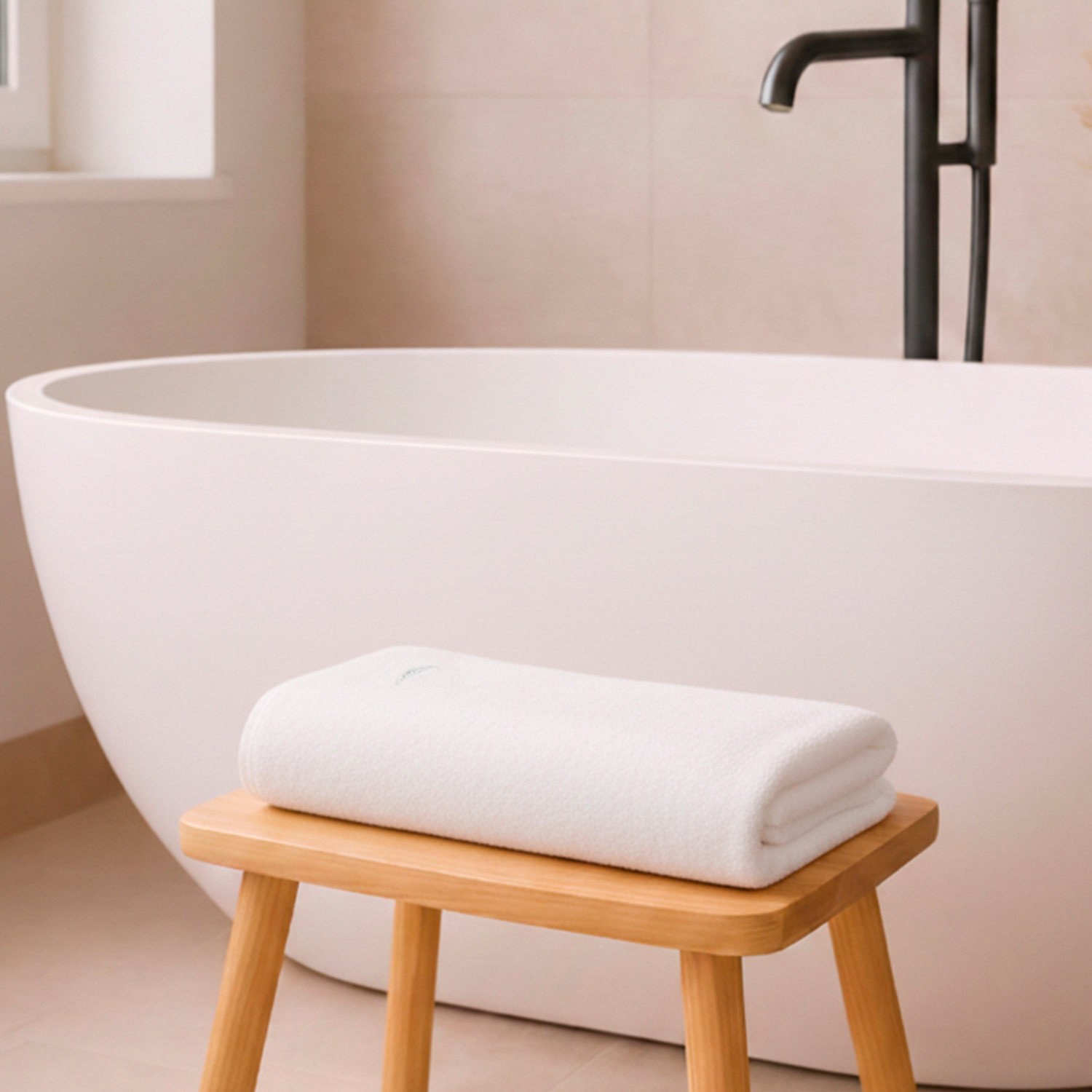 TOALLA DE BAÑO CUERPO NAUTICA HOME 100% ALGODON ALTA CALIDAD 76X152CM WHITE - 1