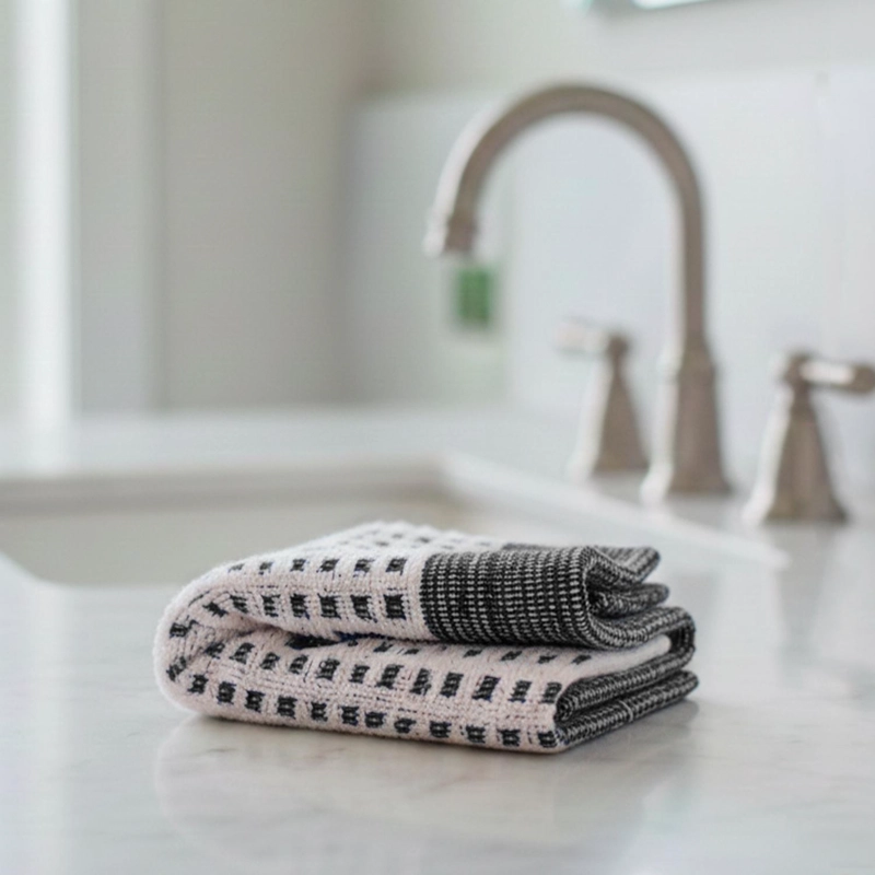 TOALLA DE MANOS MARA NAUTICA HOME 40X60 BLANCA-NEGRA - 5