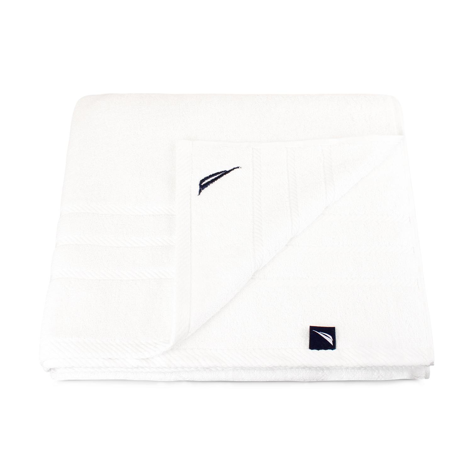 PACK 2 TOALLAS DE BAÑO NAUTICA HOME 100% ALGODON 76X137CM BLANCA - 3