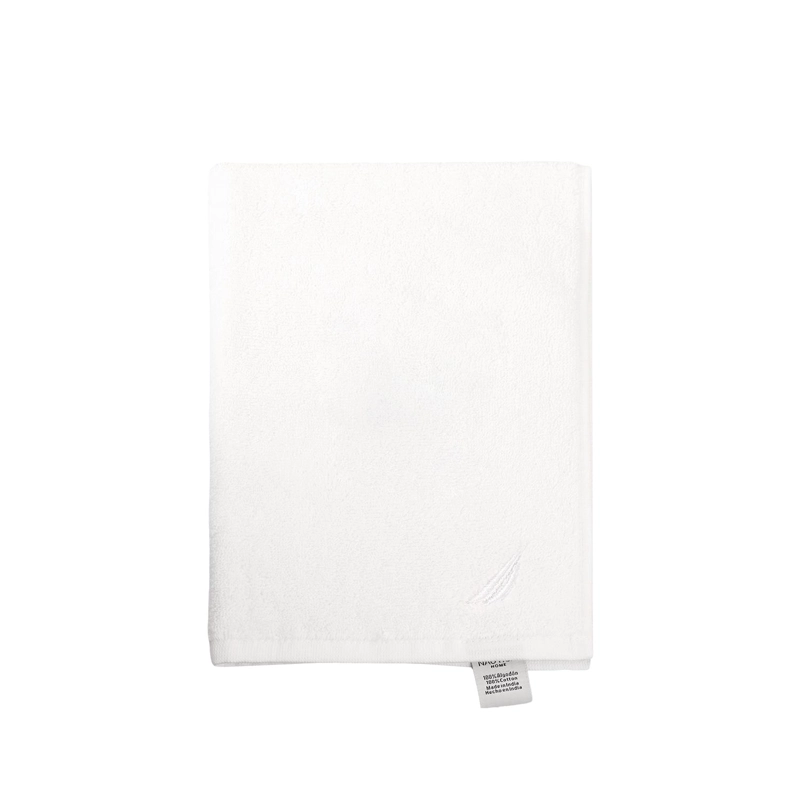 TOALLA PARA MANOS NAUTICA 100% ALGODON TEXTURA ESPONJOSA BLANCA - 2