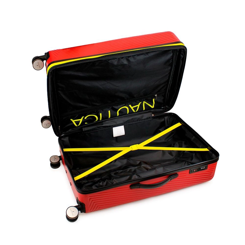 SET DE 3 MALETAS S+M+NAUTICA BAHAMAS ROJA - 2