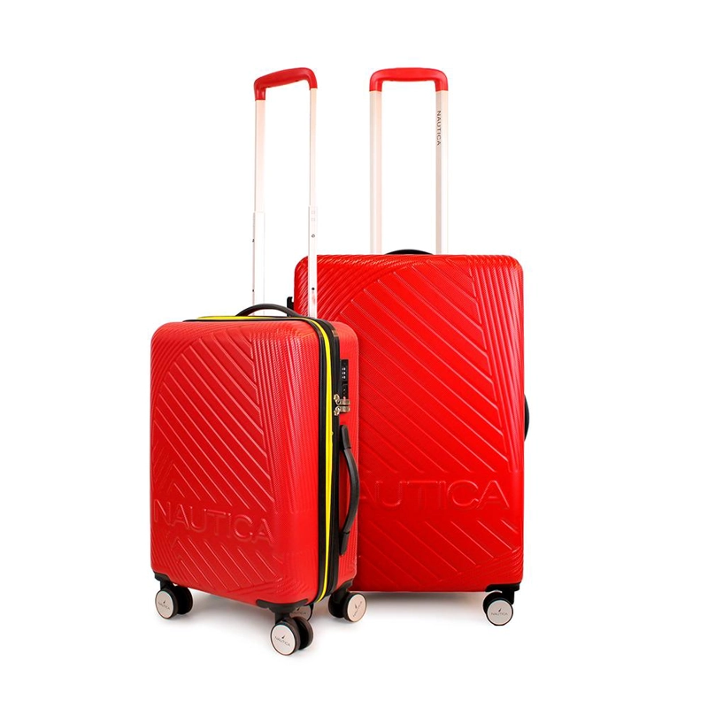 PACK 2 MALETAS NAUTICA S+M BAHAMAS 10KG Y 20KG ROJA - 1