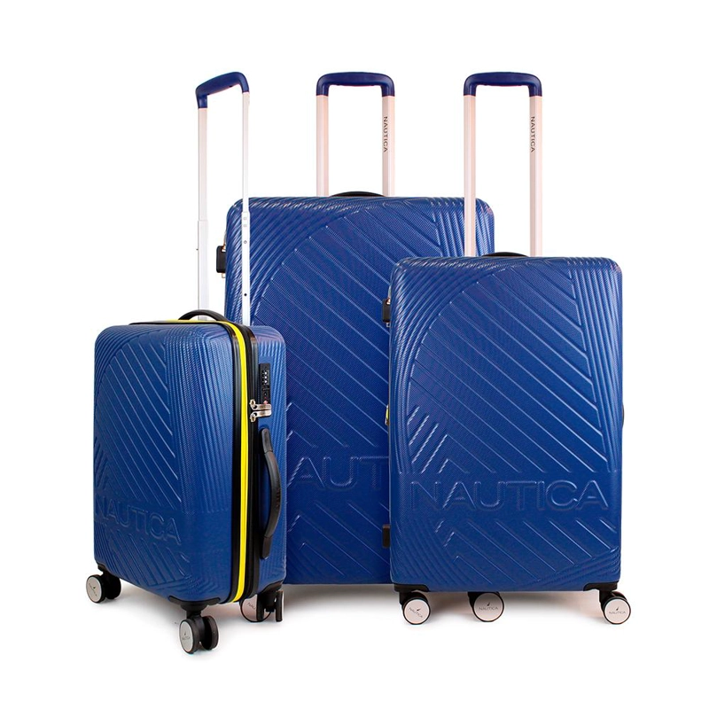 SET DE 3 MALETAS S+M+NAUTICA BAHAMAS AZUL - 1