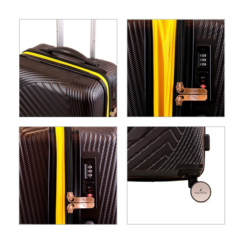 PACK 2 MALETAS NAUTICA S+M BAHAMAS 10KG Y 20KG NEGRA - 3