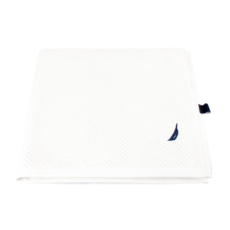 PACK 2 TOALLAS DE BAÑO VIS NAUTICA HOME 100% ALGODON SUAVE 76X137CM BLANCA - 2