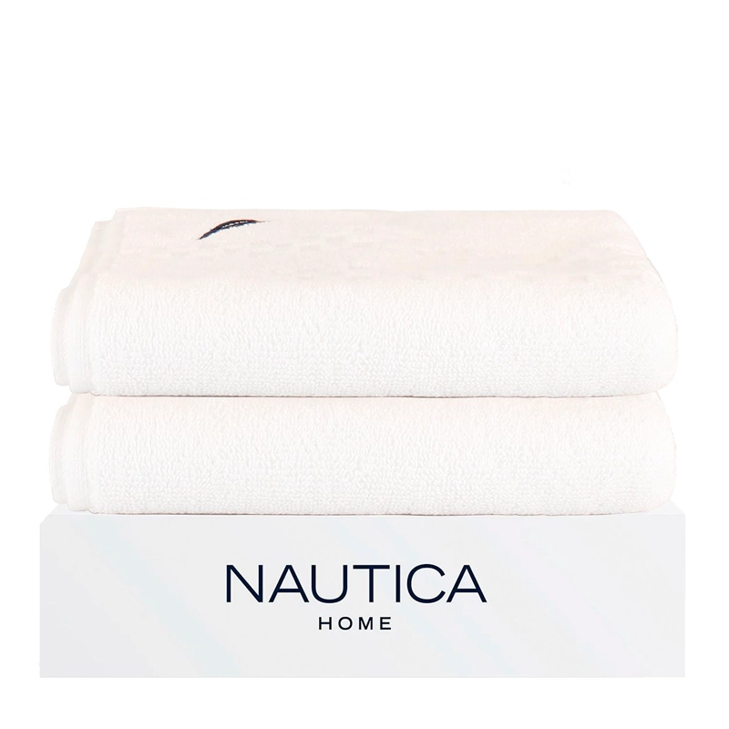 PACK 2 TOALLAS DE BAÑO SIGNATURE NAUTICA HOME 100% ALGODON 69X137CM - 1