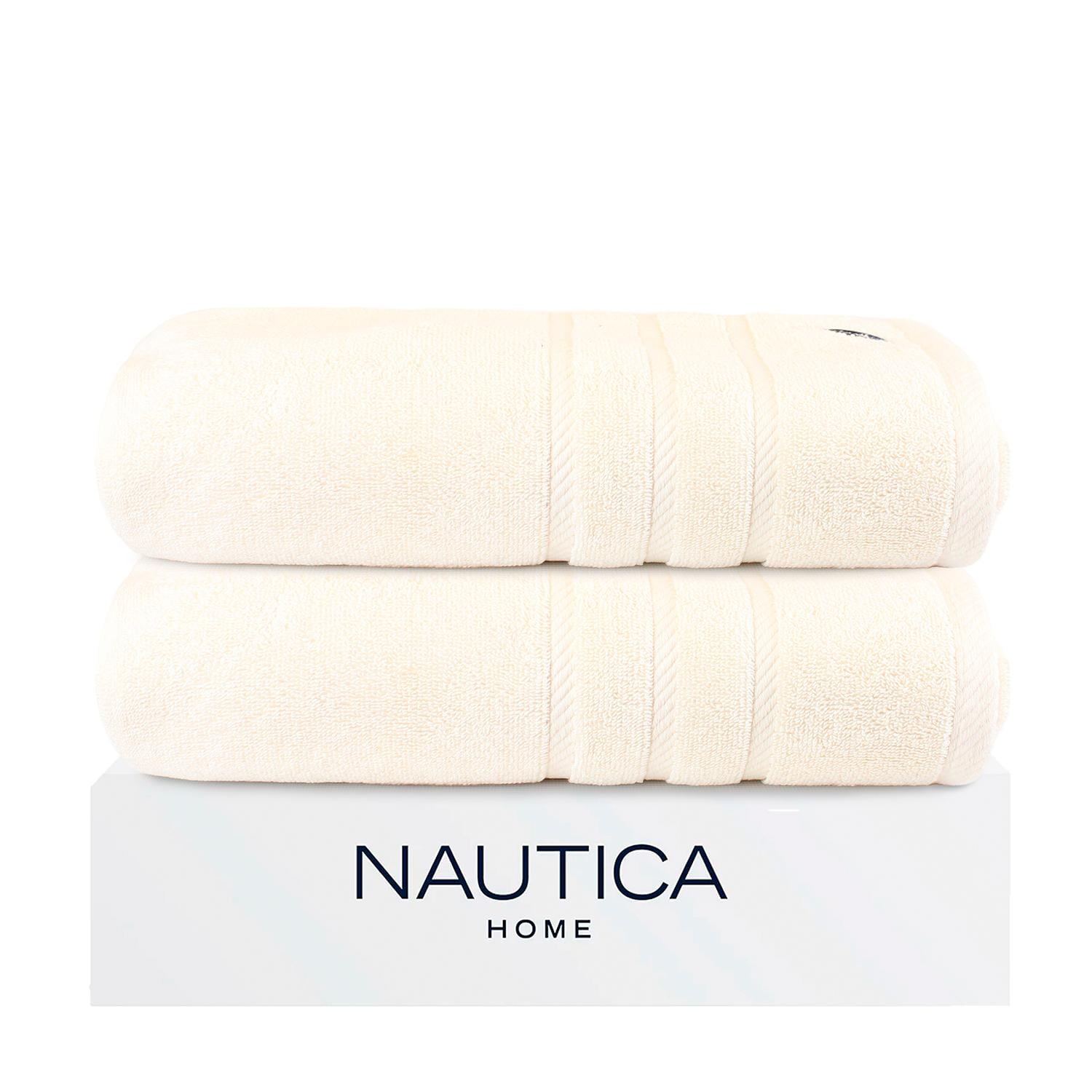 PACK 2 TOALLAS DE BAÑO NAUTICA HOME 100% ALGODON 76X137CM BEIGE - 1