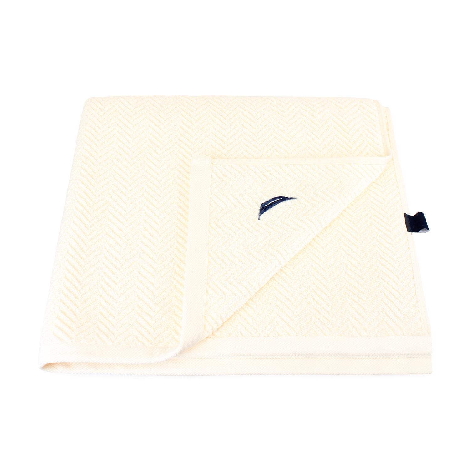 PACK 2 TOALLAS DE BAÑO VIS NAUTICA HOME 100% ALGODON SUAVE 76X137CM CREMA - 3