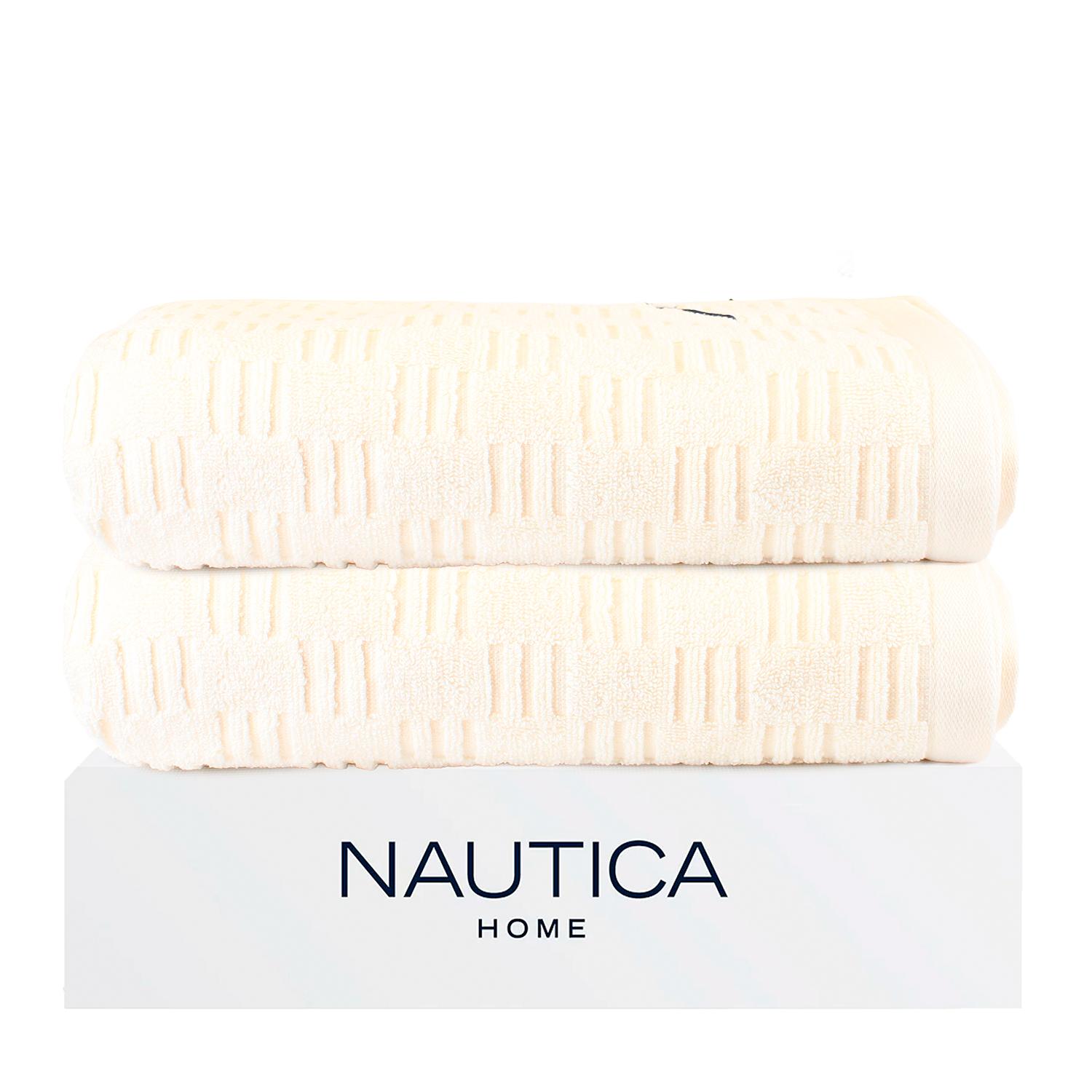 PACK 2 TOALLAS DE BAÑO SAVOY NAUTICA HOME 76X137CM 100% ALGODON ULTRA SUAVE - 1