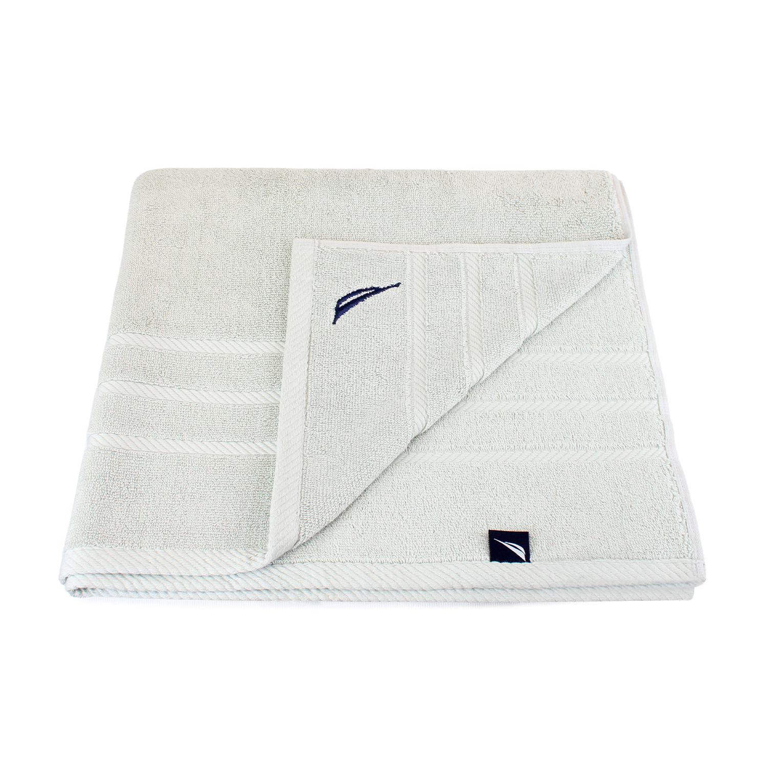 PACK 2 TOALLAS DE BAÑO NAUTICA HOME 100% ALGODON 76X137CM GRIS CLARO - 3
