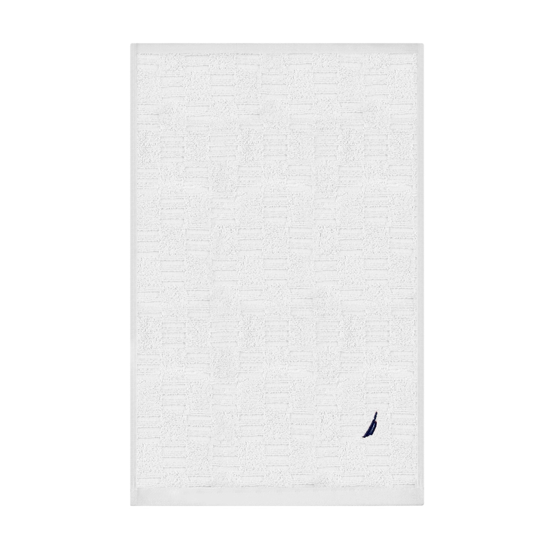 TOALLA DE CARA SAVOY NAUTICA 100% ALGODON 30X50CM HIPOALERGENICA BLANCA - 5