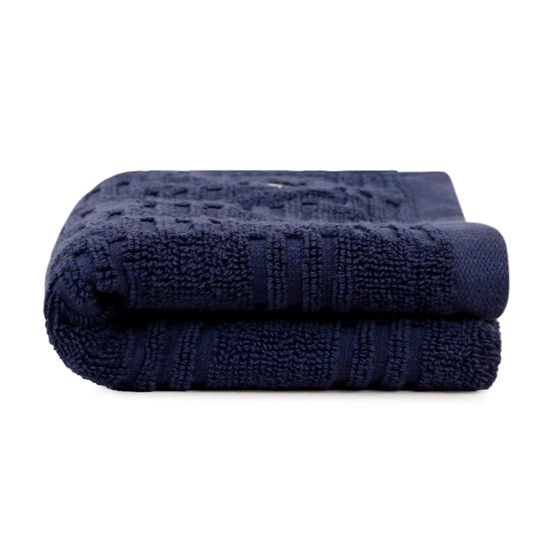 TOALLA DE CARA SAVOY NAUTICA 100% ALGODON 30X50CM HIPOALERGENICA AZUL MARINO - 3