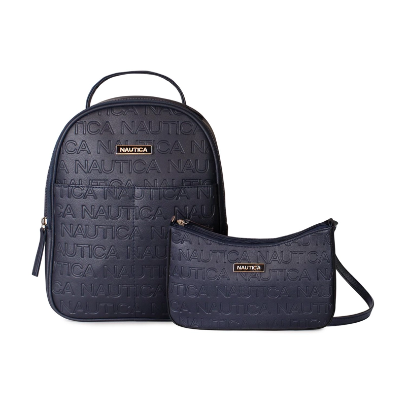 PACK NAUTICA MOCHILA QUEEN + CARTERA LADY AZUL - 1