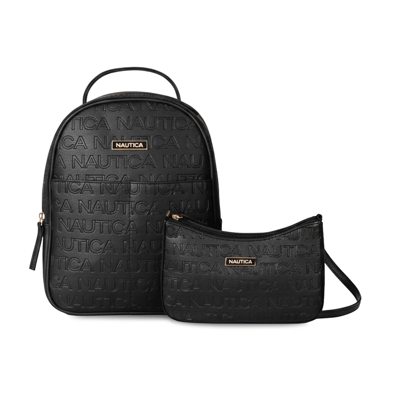 PACK NAUTICA MOCHILA QUEEN + CARTERA LADY NEGRA - 1