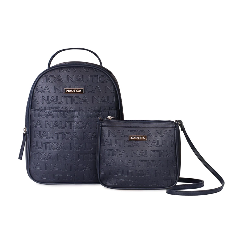 PACK NAUTICA MOCHILA QUEEN + CARTERA PRINCESS AZUL - 1