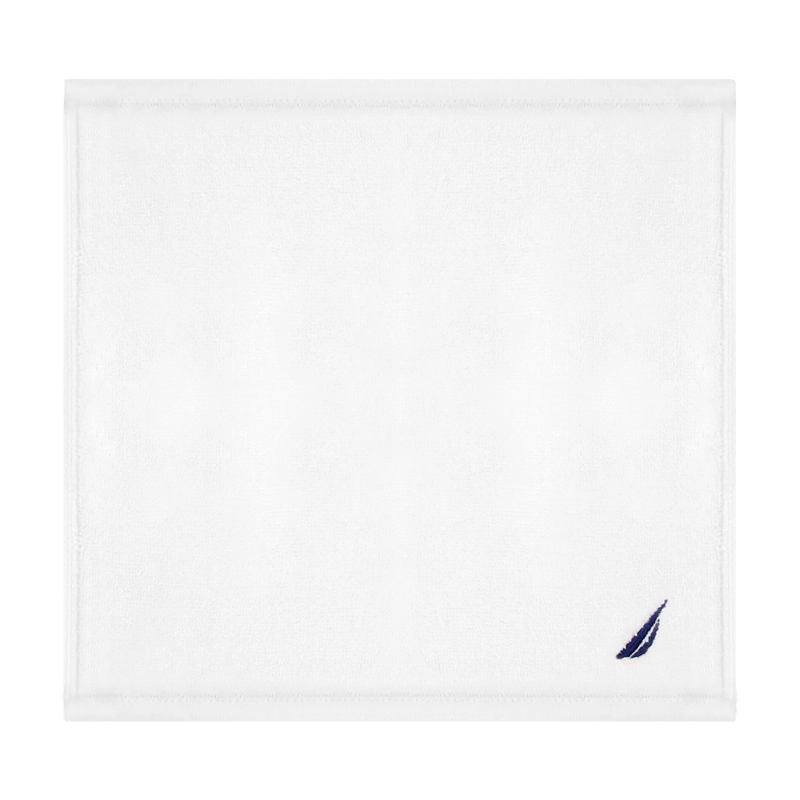 TOALLA DE CARA NAUTICA 100% ALGODON PREMIUM 30X30CM BLANCA-AZUL - 5