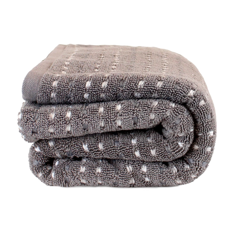 PACK 2 TOALLAS DE BAÑO STRIPE NAUTICA HOME 100% ALGODON76X137CM GRIS - 5