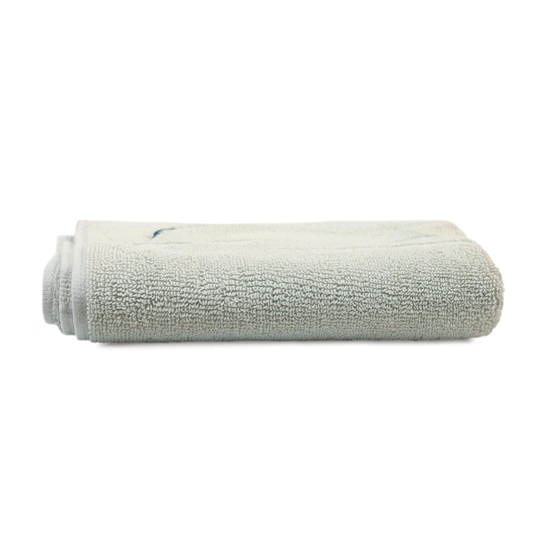 TOALLA PARA MANOS NAUTICA SIGNATURE PREMIUM 100% ALGODON GRIS CLARO - 2