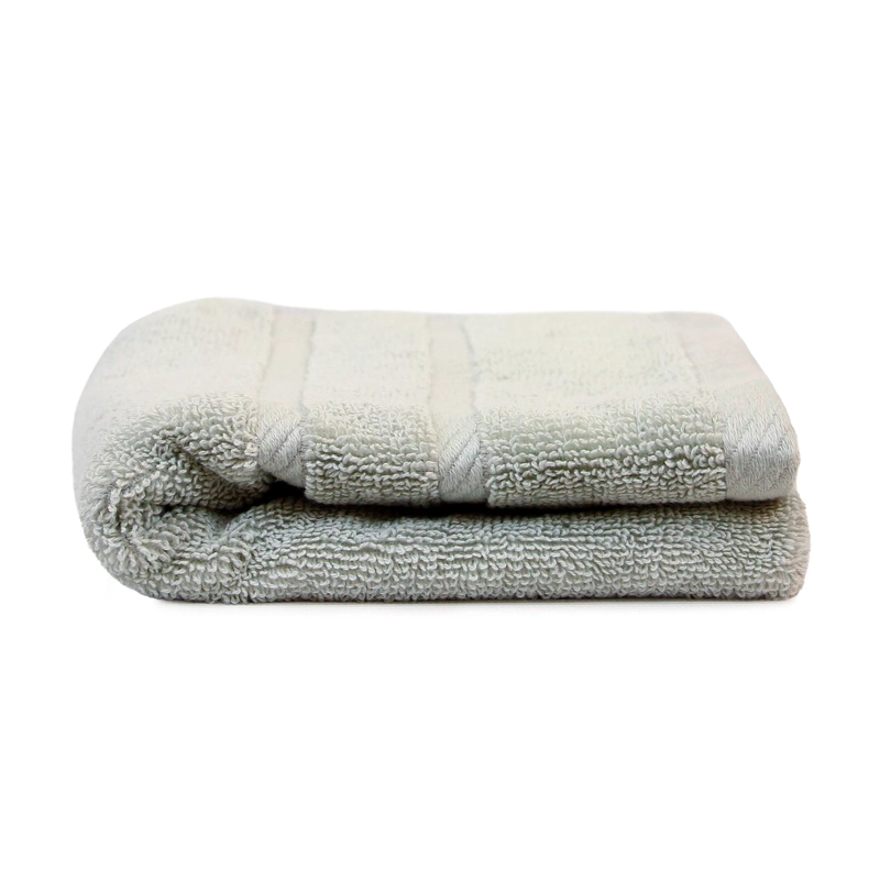 TOALLA PARA MANOS NAUTICA SIGNATURE PREMIUM 100% ALGODON GRIS CLARO - 3