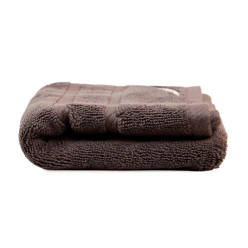 TOALLA PARA MANOS NAUTICA SIGNATURE PREMIUM 100% ALGODON GRIS OSCURO - 2