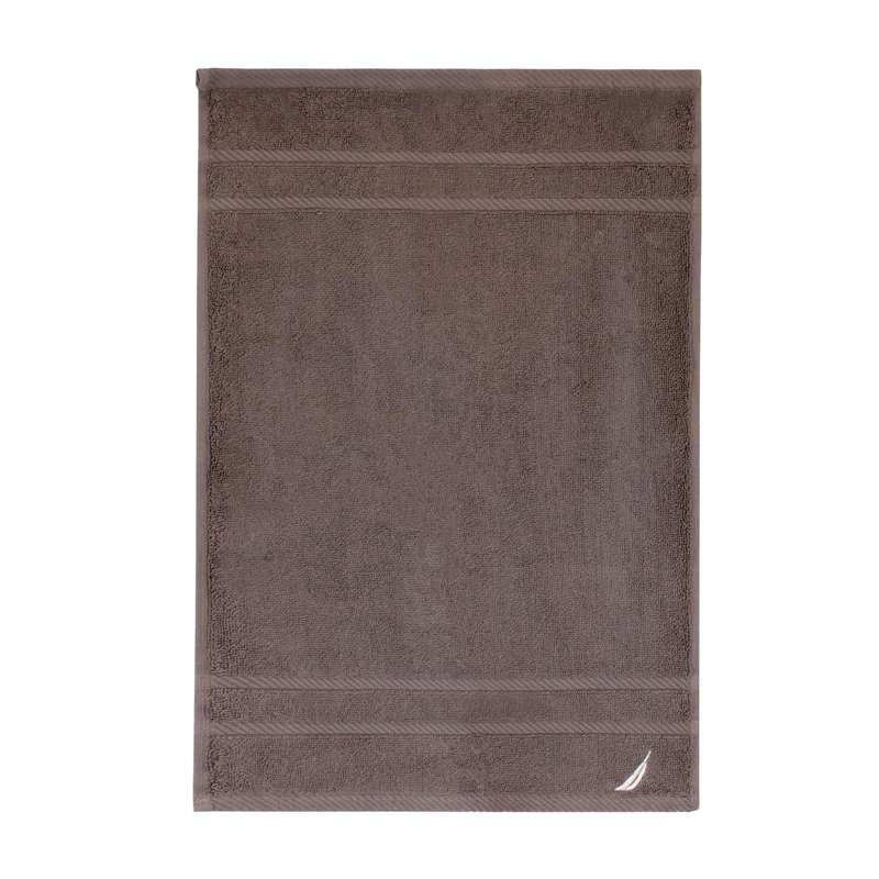 TOALLA PARA MANOS NAUTICA SIGNATURE PREMIUM 100% ALGODON GRIS OSCURO - 4