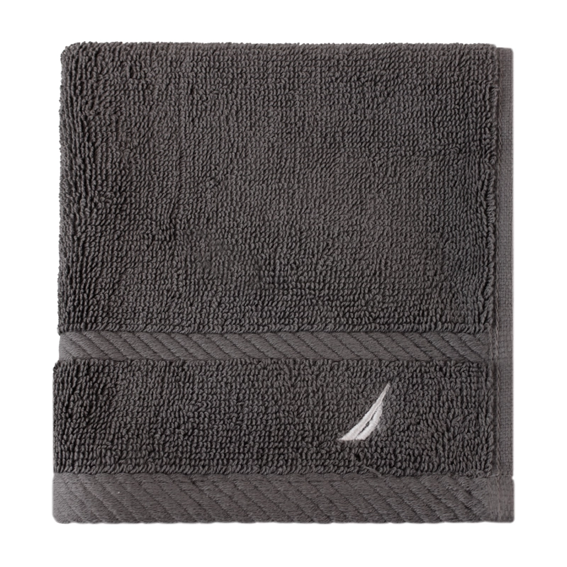 TOALLA DE CARA SIGNATURE NAUTICA 100% ALGODON 33X33CM PREMIUM GRIS OSCURO - 4