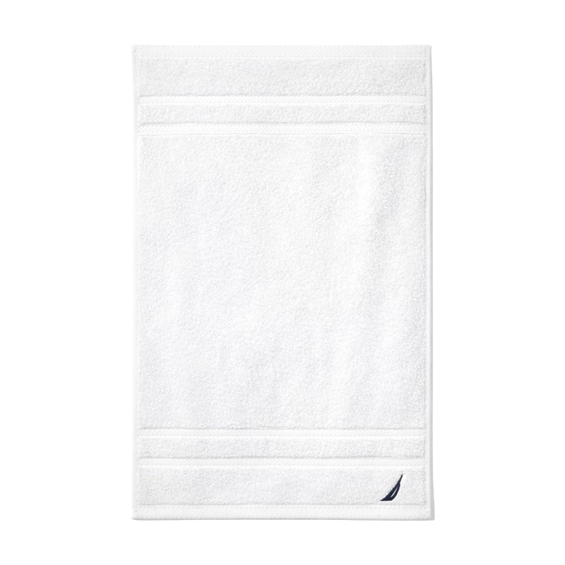 TOALLA PARA MANOS NAUTICA SIGNATURE PREMIUM 100% ALGODON BLANCA - 4