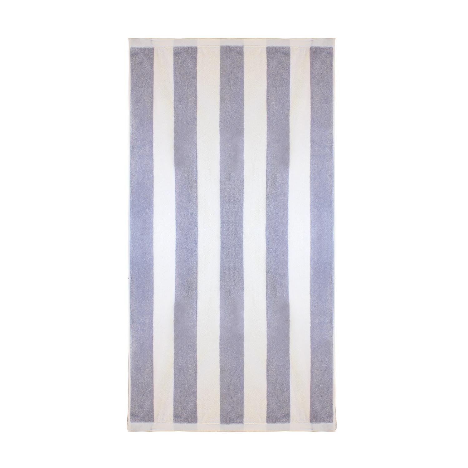 2 TOALLAS DE PLAYA NAUTICA HOME 100% ALGODON 163X81CM CABANA GRIS - 3