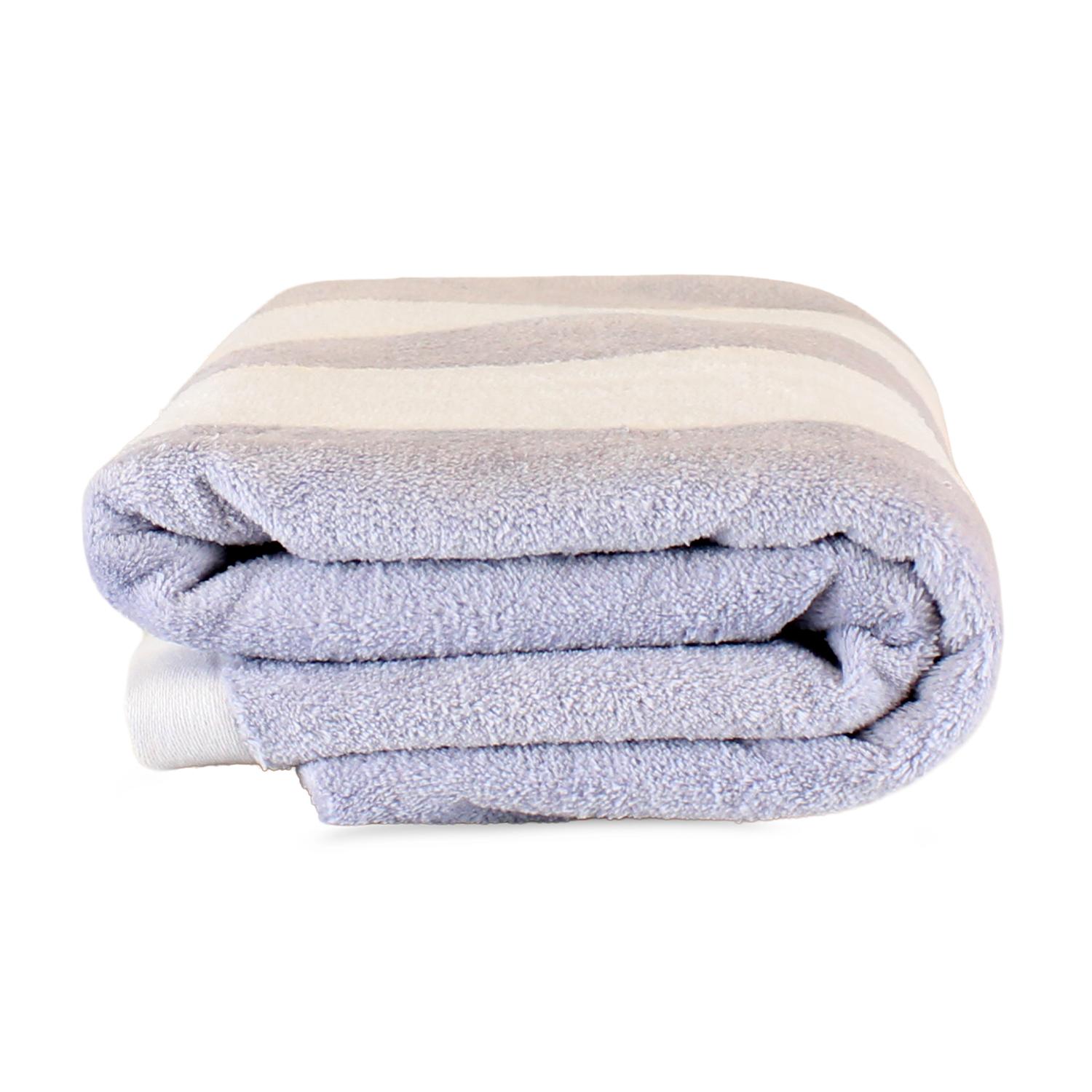 2 TOALLAS DE PLAYA NAUTICA HOME 100% ALGODON 163X81CM CABANA GRIS - 5