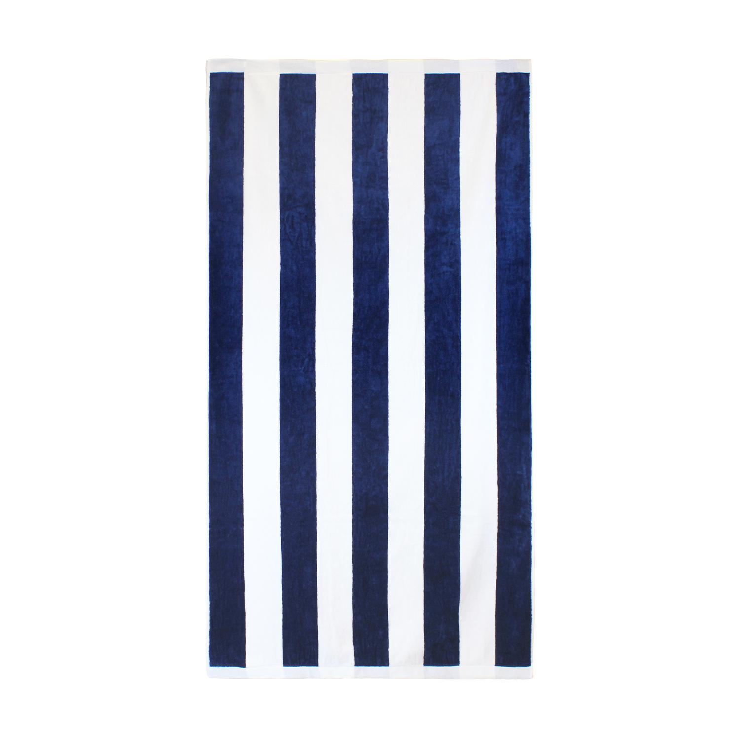 2 TOALLAS DE PLAYA NAUTICA HOME 100% ALGODON 163X81CM CABANA AZUL MARINO - 3